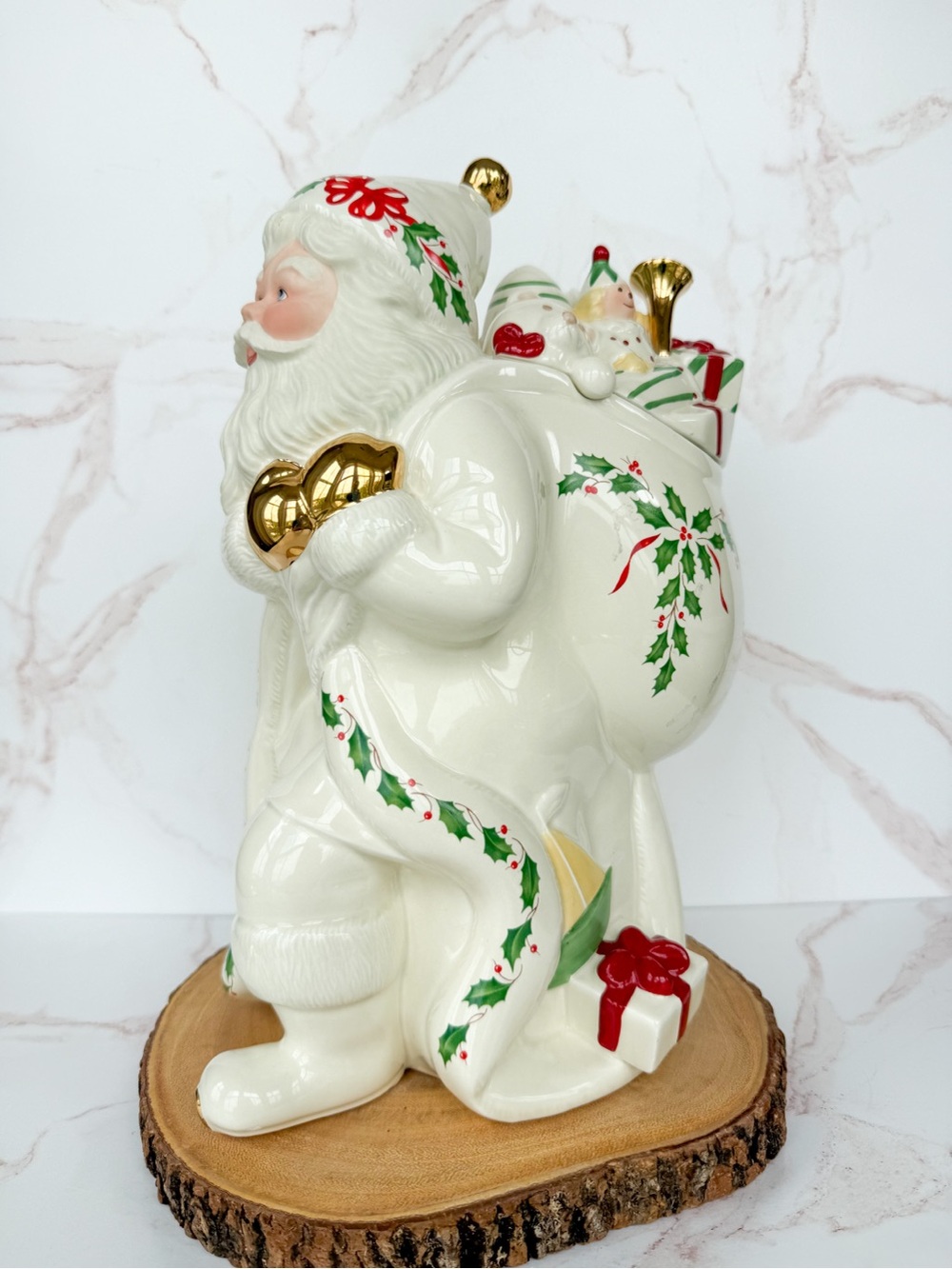 Lenox Collectible Santa Claus Christmas Holiday Cookie Jar or Decor
